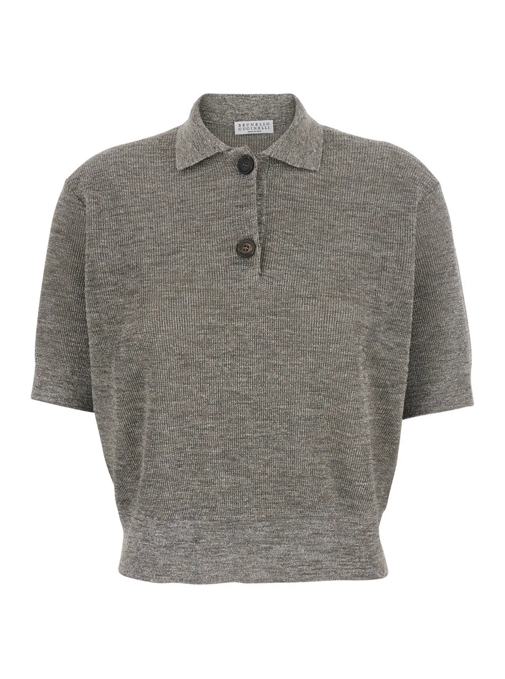 Polo Shirt Grey Linen-Blend sold by Lord & Taylor