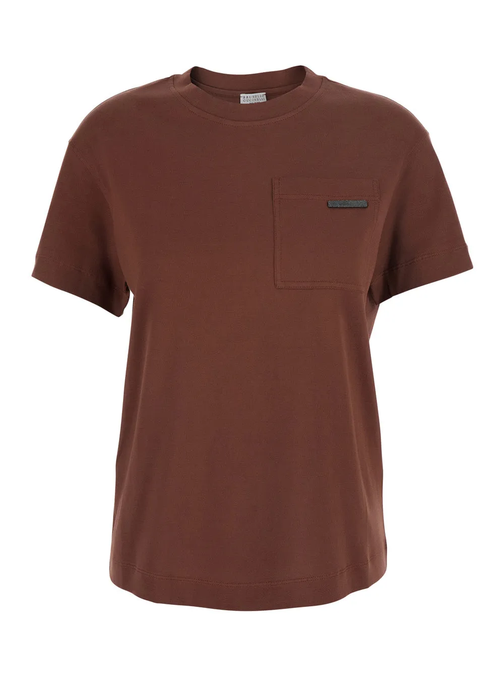 Crew Neck T-Shirt Brown sold by Lord & Taylor