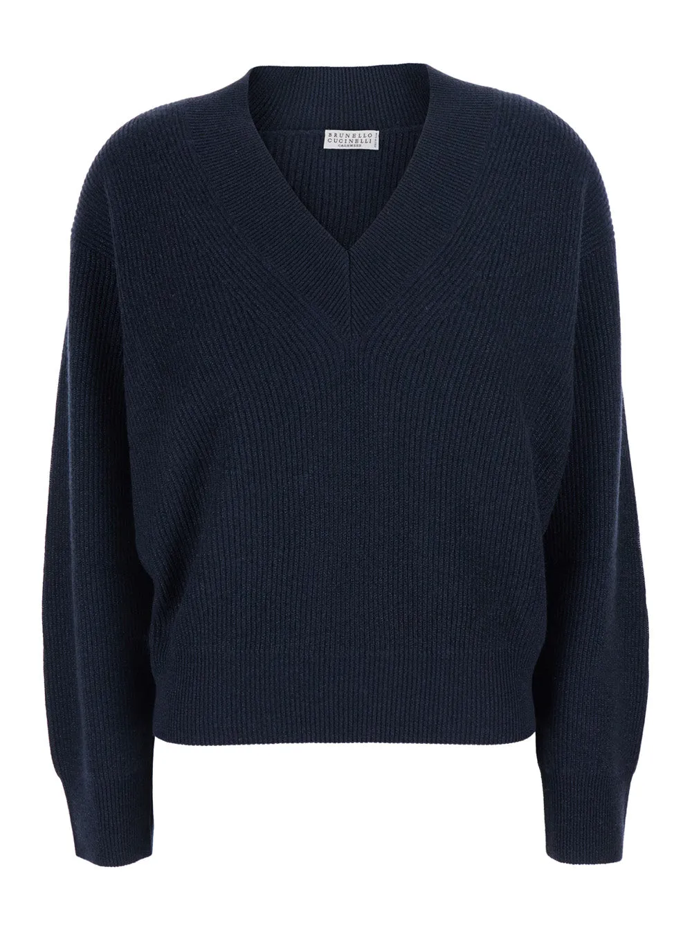 Sweater V-Neck Cashmere Blend Blue sold by Lord & Taylor
