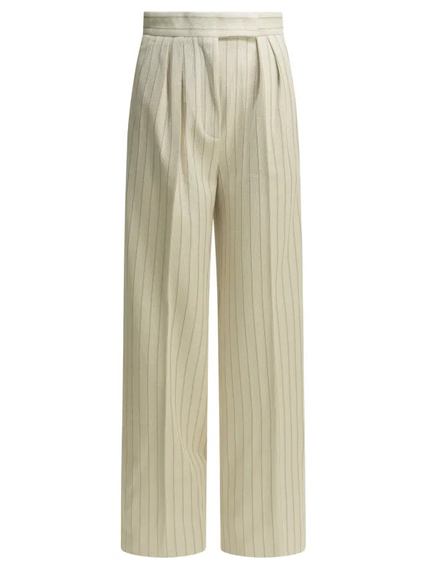Cotton wide fit pants made by MaxMara