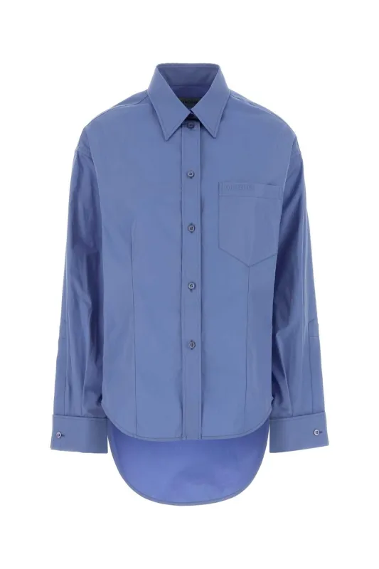 CERULEAN POPLIN SHIRT made by Balenciaga