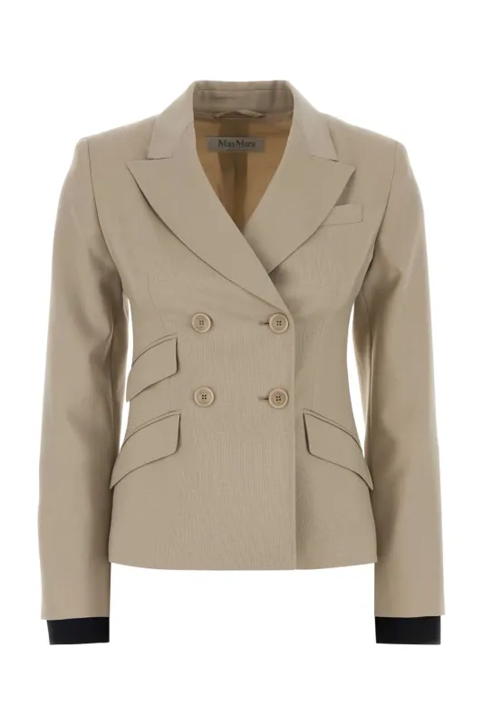 SAND WOOL BLEND PLACIDO BLAZER made by MaxMara