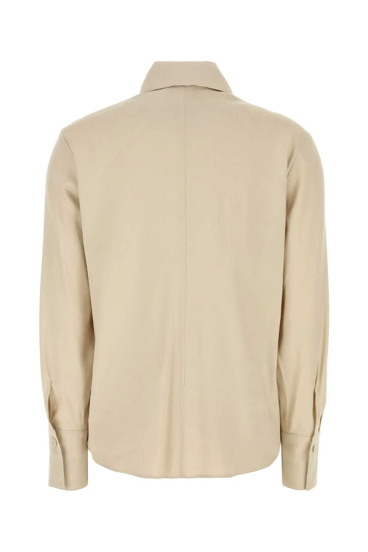SAND LINEN BLEND BADESSE SHIRT sold by Lord & Taylor product image thumbnail 2