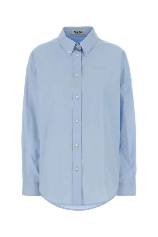 SHIRT IN POPLIN COTTON made by Miu Miu