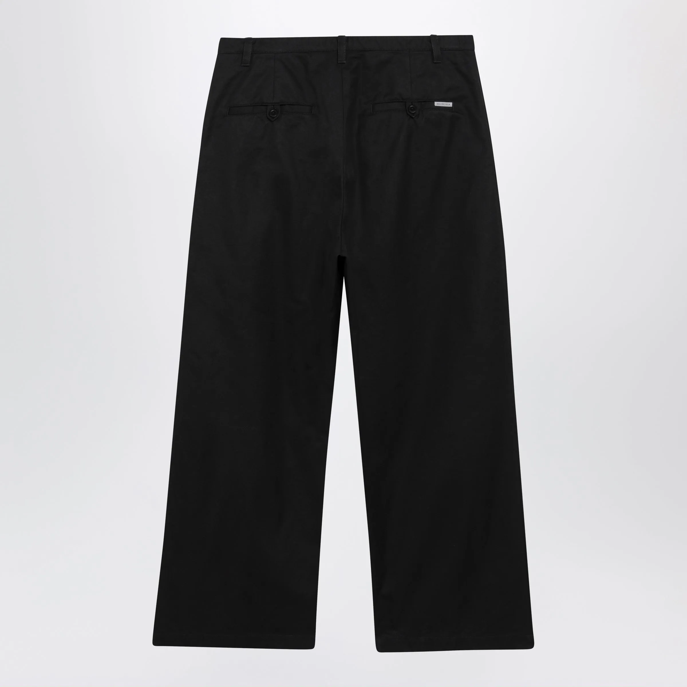 BLACK COTTON WIDE-LEG PANT sold by Lord & Taylor product image thumbnail 2