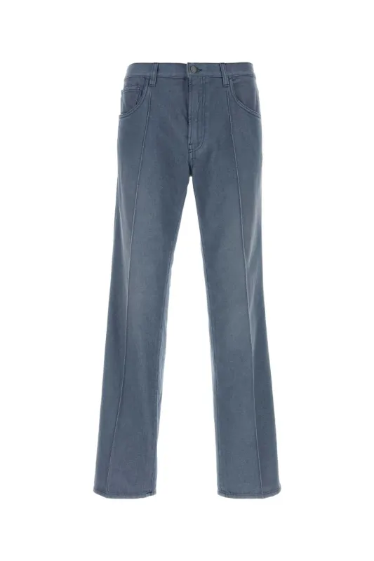FLARED JEANS IN COTTON made by Prada