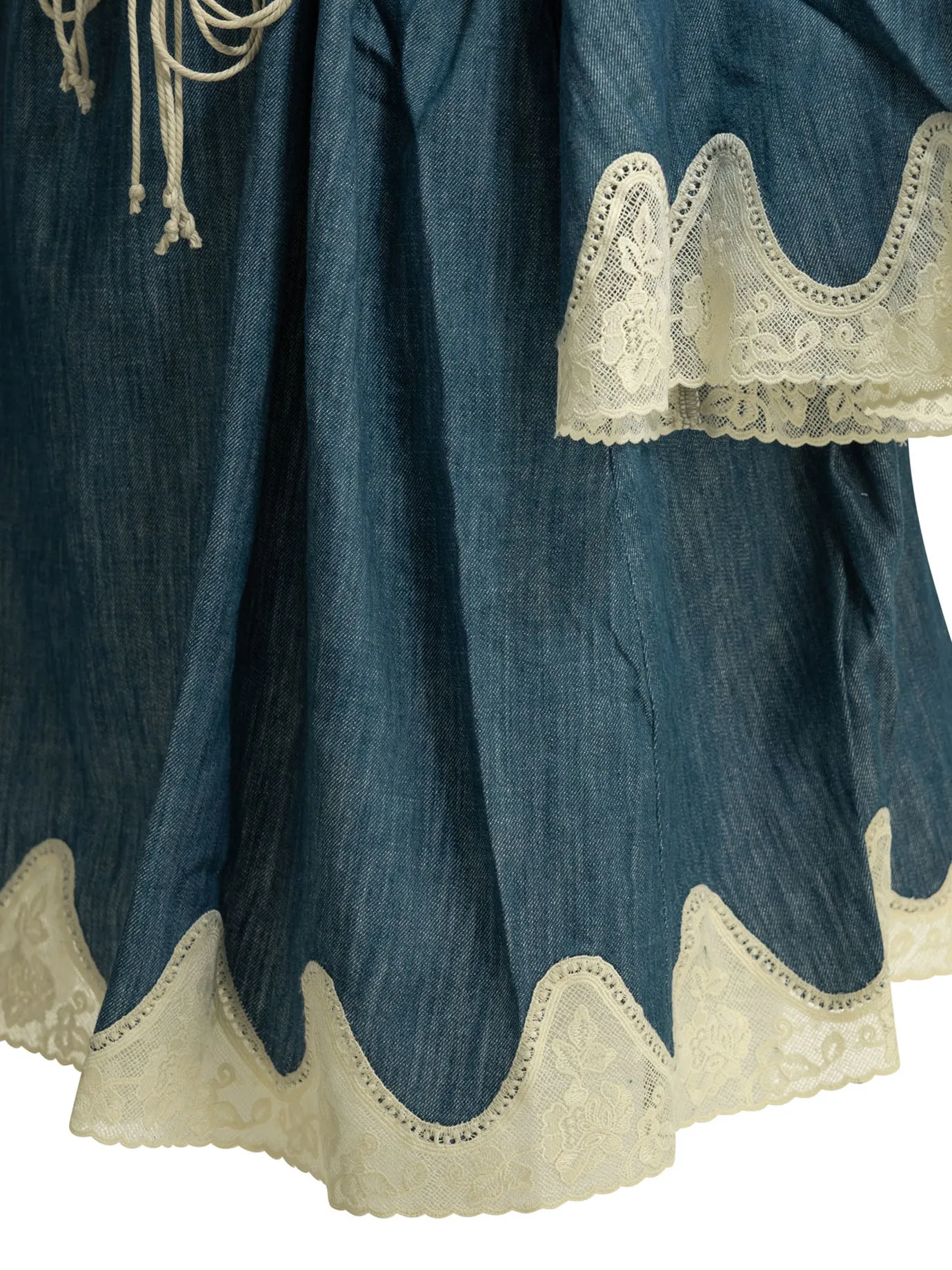 AWAKEN BLUE COTTON SHORT DRESS sold by Lord & Taylor product image thumbnail 4