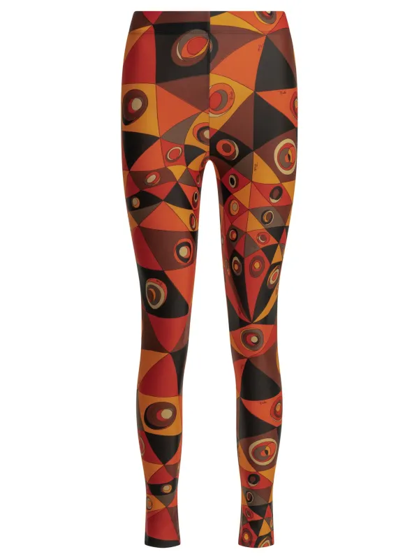 OCCHI ORANGE POLYAMIDE ELASTANE LEGGING made by Emilio Pucci