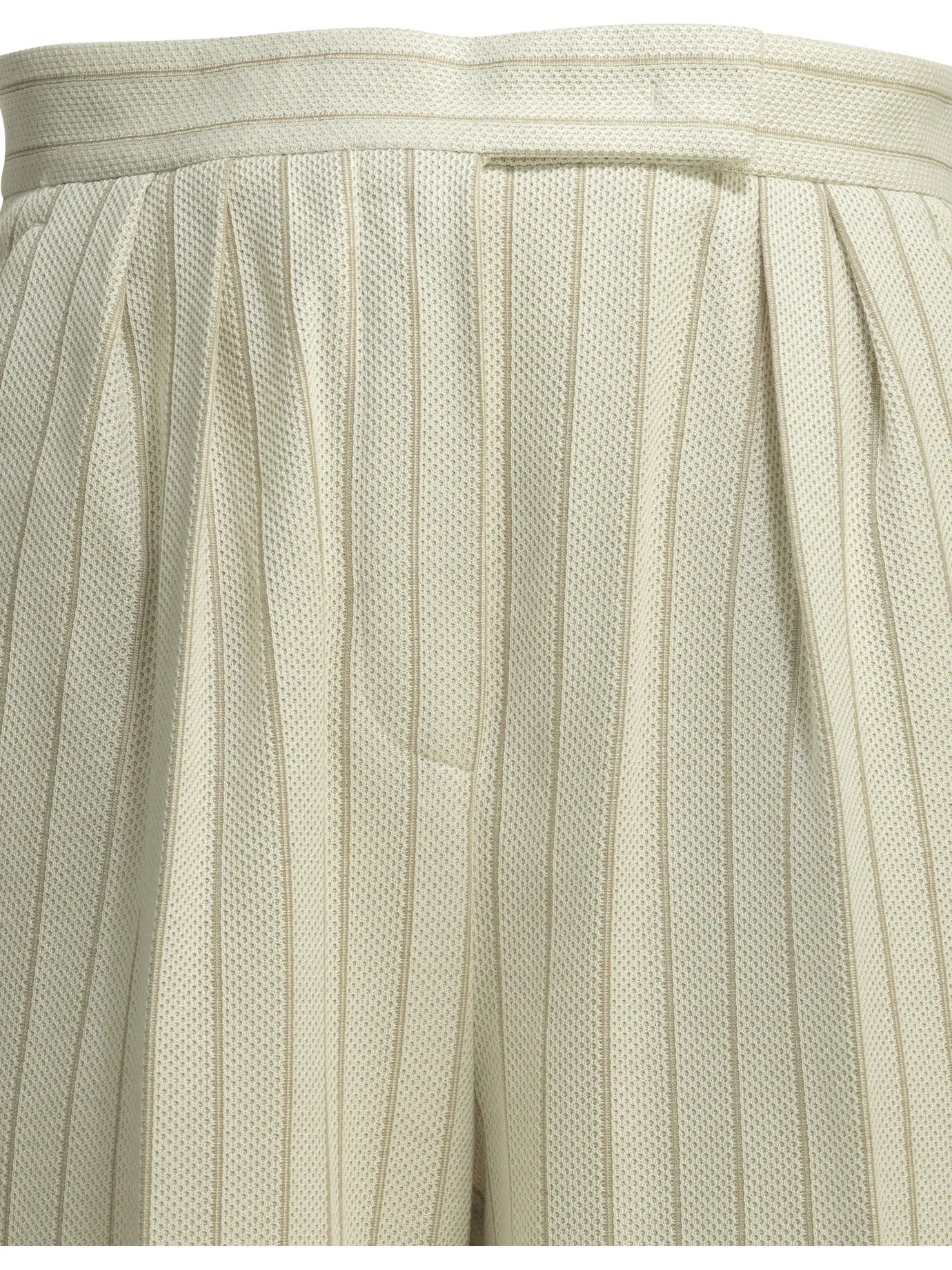 WHITE COTTON TAILORED PINSTRIPE PANTS sold by Lord & Taylor product image thumbnail 3