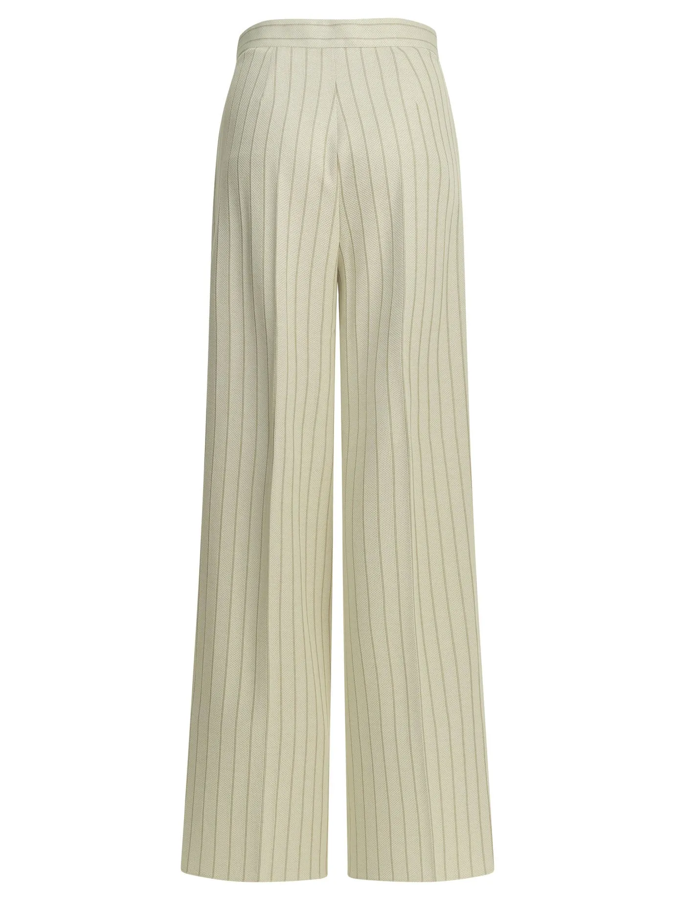 WHITE COTTON TAILORED PINSTRIPE PANTS sold by Lord & Taylor product image thumbnail 2