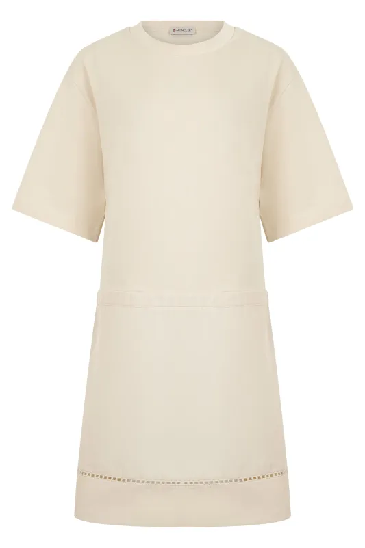 MINI DRESS T-SHIRT IN MIXED COTTON made by Moncler