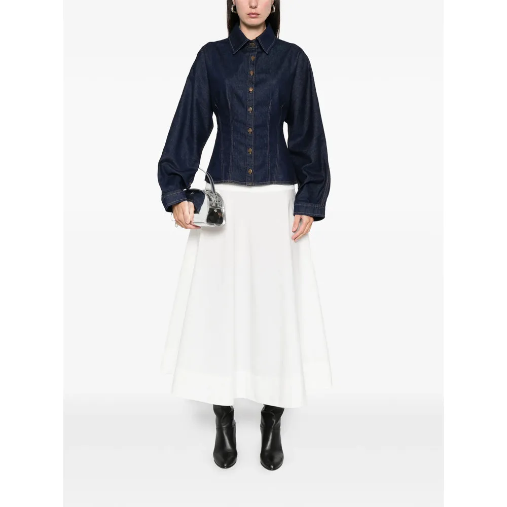 Blue Button Fastening Shirt with Point Collar sold by Lord & Taylor product image thumbnail 2