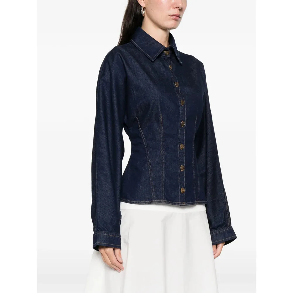 Blue Button Fastening Shirt with Point Collar sold by Lord & Taylor product image thumbnail 3