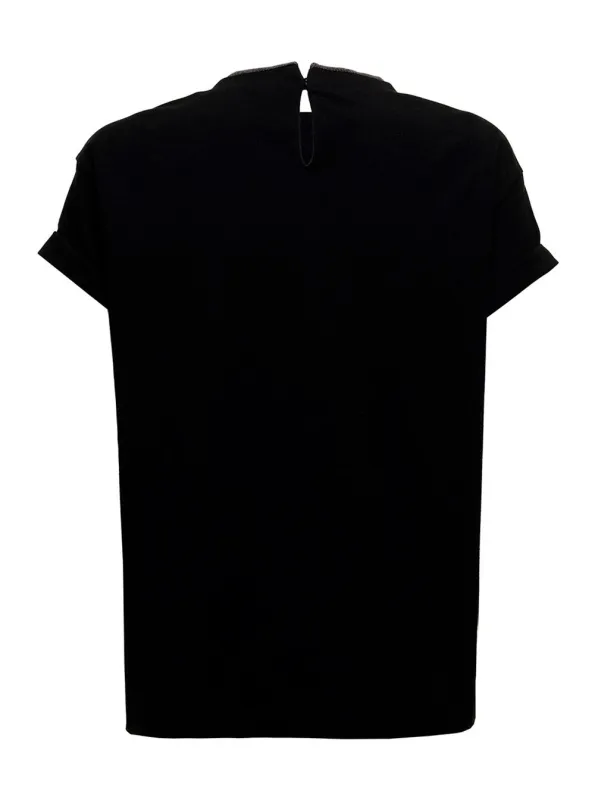 T-shirt Black made by Brunello Cucinelli