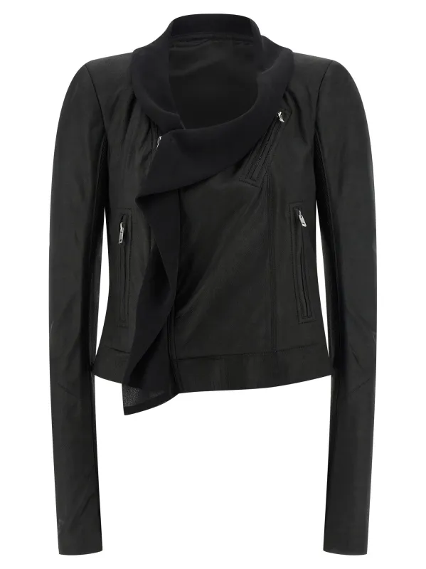 'Scarf Biker' jacket made by Rick Owens
