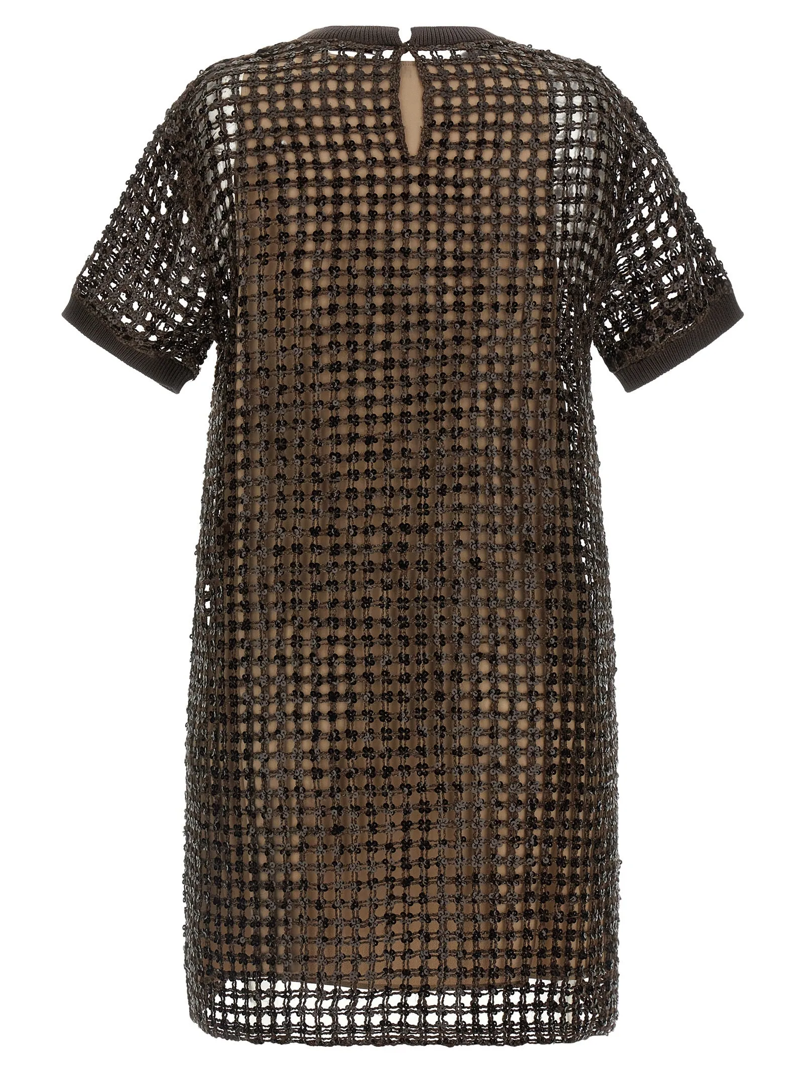 Sequin mesh dress sold by Lord & Taylor product image thumbnail 2