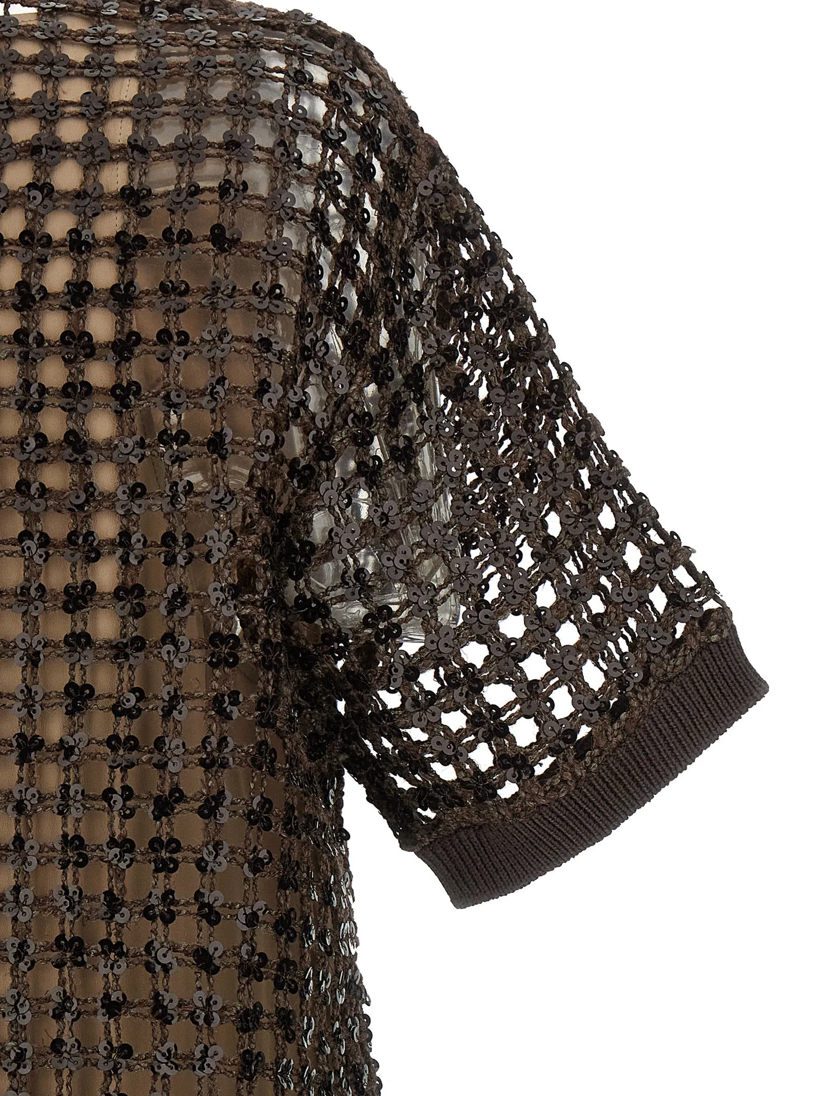 Sequin mesh dress sold by Lord & Taylor product image thumbnail 4