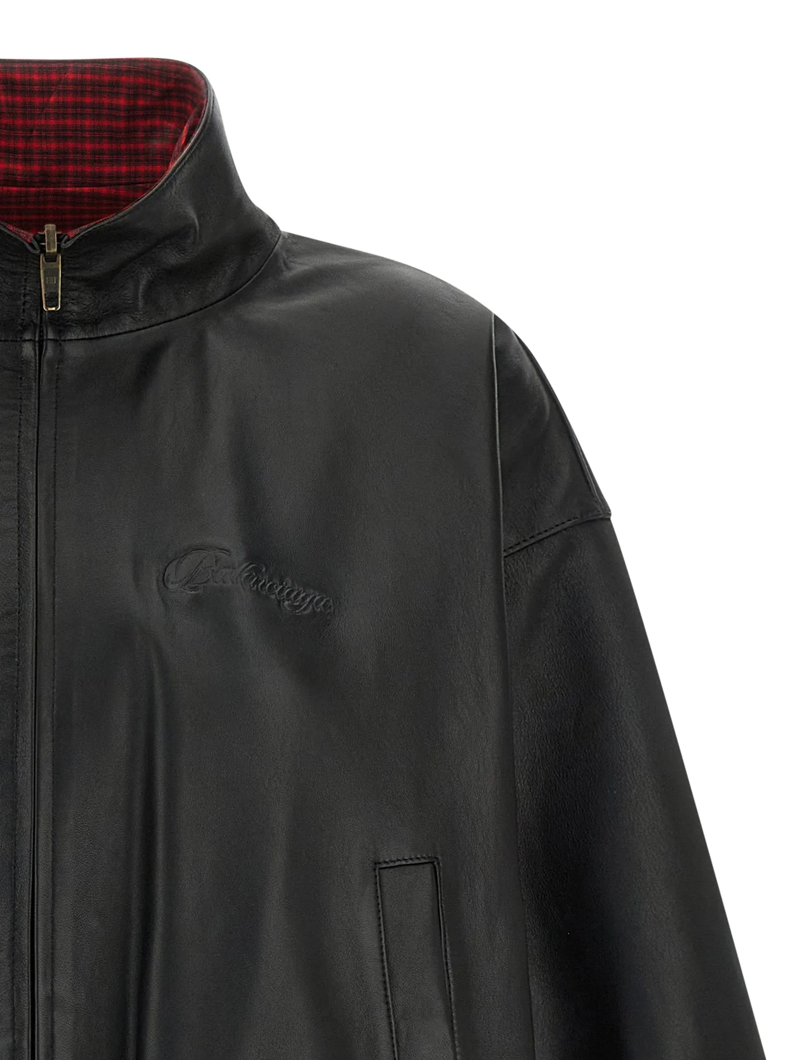 Reversible leather jacket sold by Lord & Taylor product image thumbnail 4