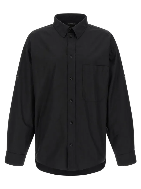 Logo patch shirt made by Balenciaga