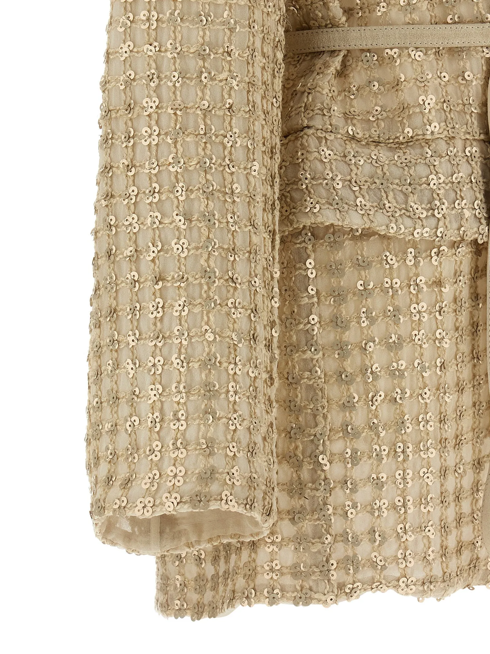 'Dazzling Net Embroidery' organza blazer sold by Lord & Taylor product image thumbnail 4