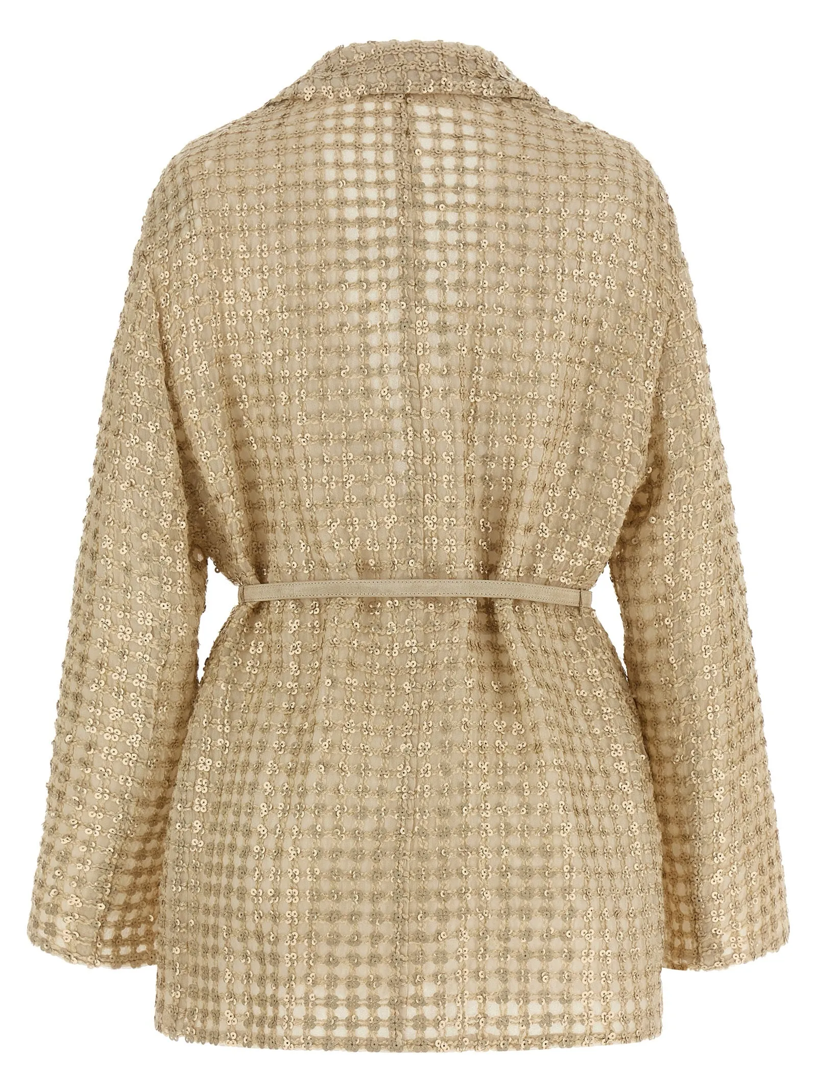 'Dazzling Net Embroidery' organza blazer sold by Lord & Taylor product image thumbnail 2