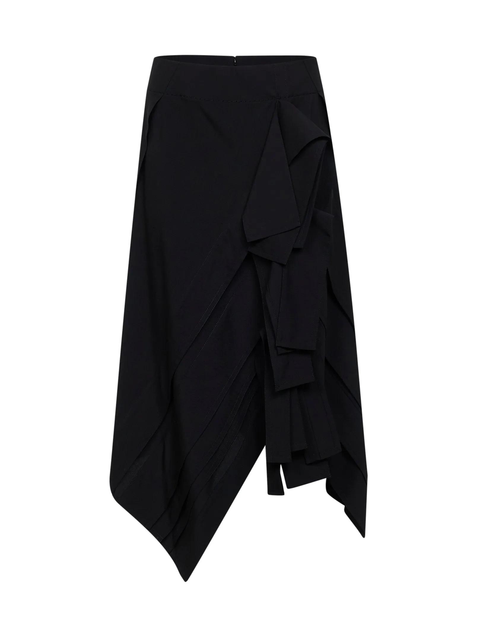 Midi Skirt Wool Black sold by Lord & Taylor