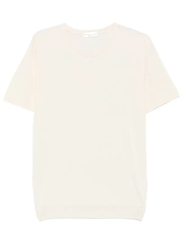 SHORT-SLEEVE KNITTED SILK T-SHIRT made by Roberto Collina