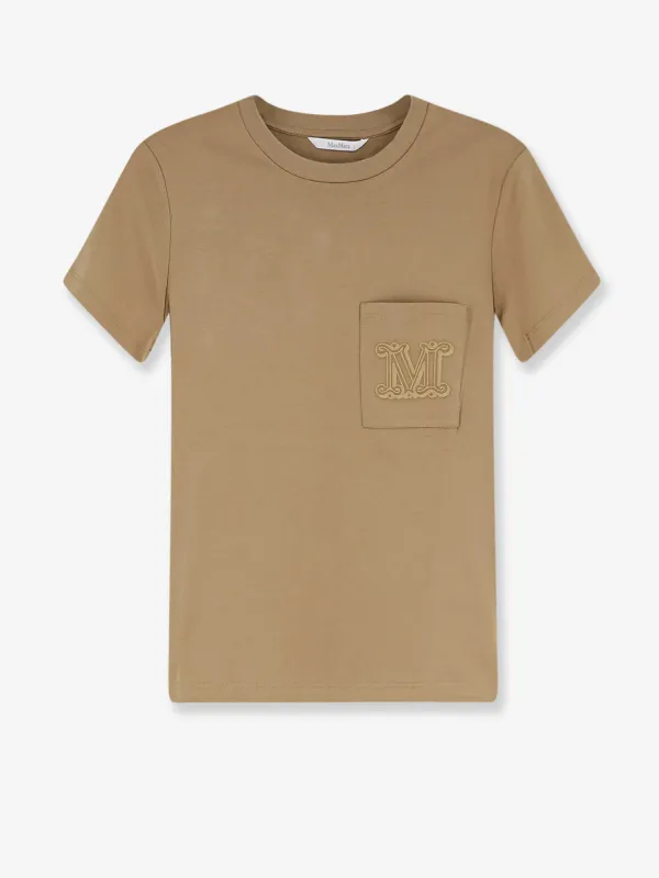 Cotton T-shirt Brown made by MaxMara