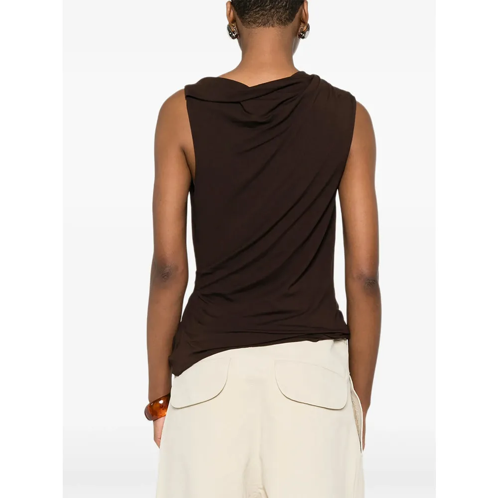 Top with Draped Detail Brown sold by Lord & Taylor product image thumbnail 5