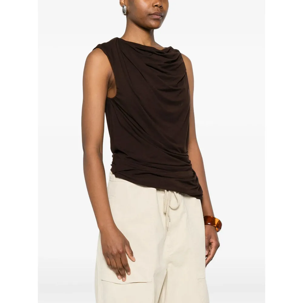 Top with Draped Detail Brown sold by Lord & Taylor product image thumbnail 2