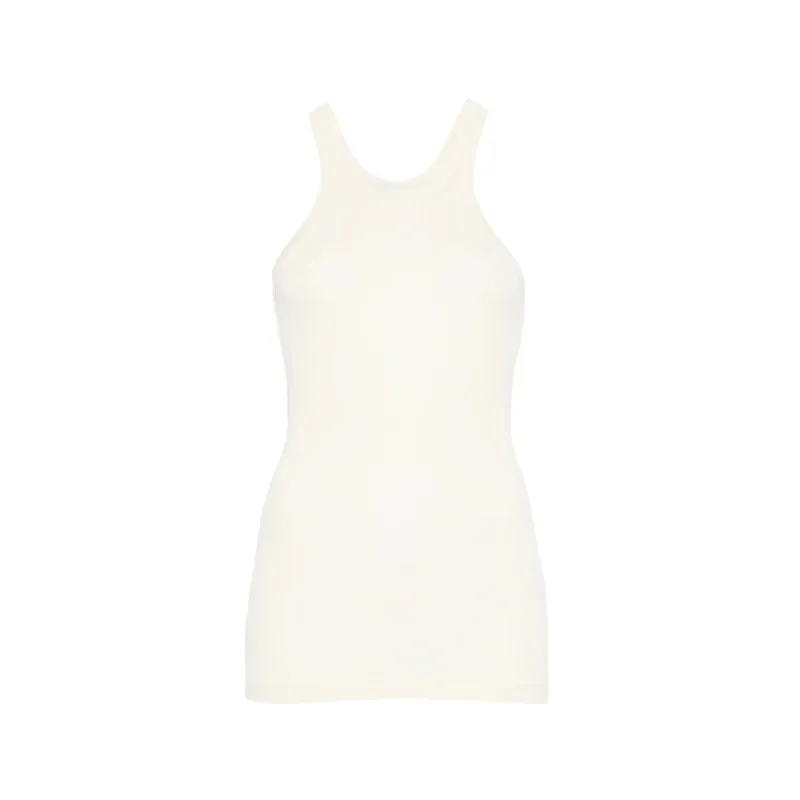 Top Ribbed Scoop-Neck Yellow made by Sportmax