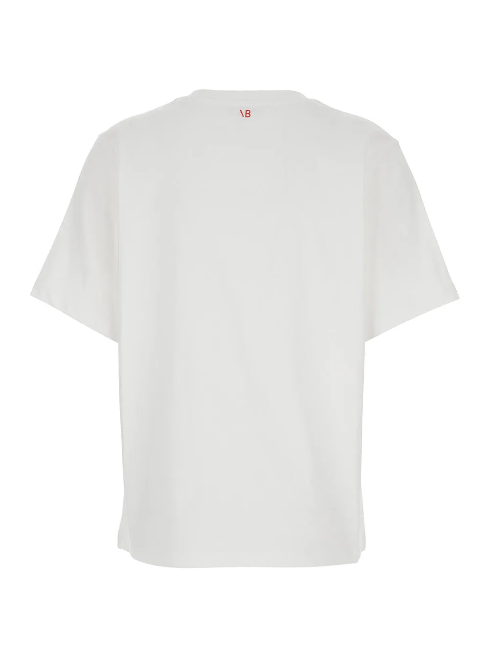 T-shirt Round Neck White Cotton sold by Lord & Taylor