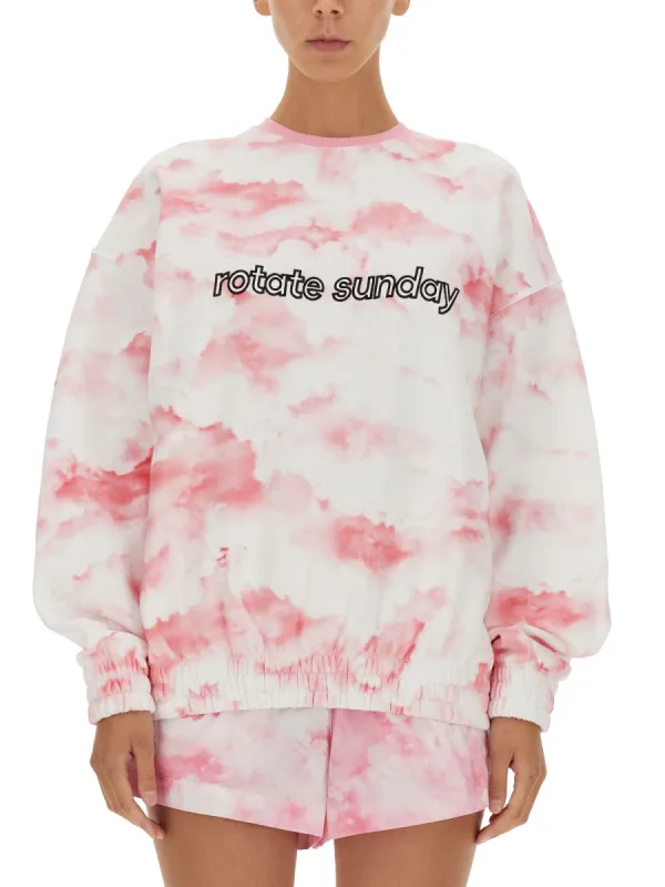 Sweatshirt with Logo Embroidery made by ROTATE Birger Christensen