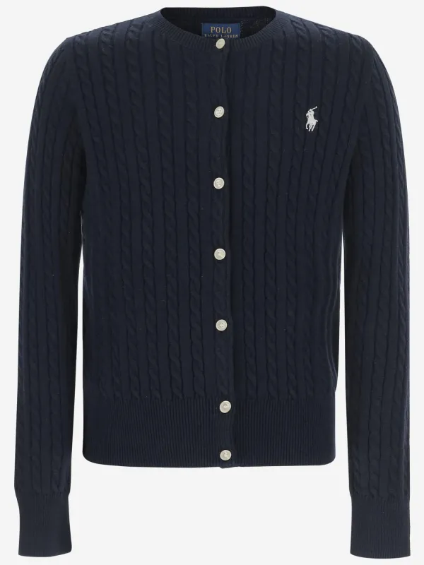 Cotton Cardigan with Logo made by Polo by Ralph Lauren