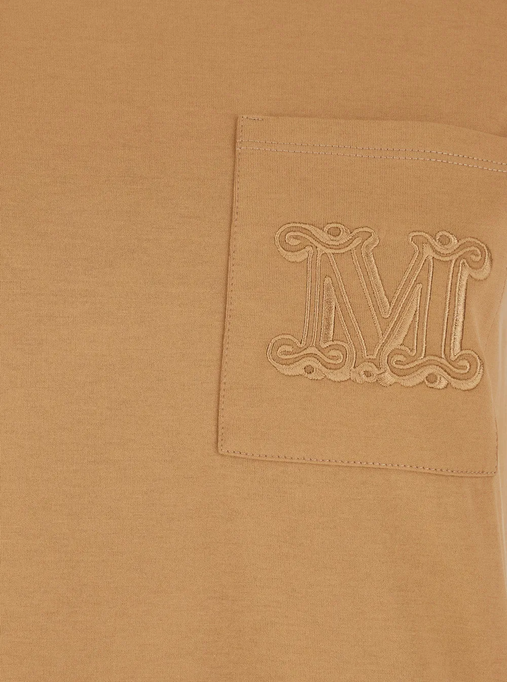 Beige Crewneck T-Shirt with Front Pocket sold by Lord & Taylor product image thumbnail 3
