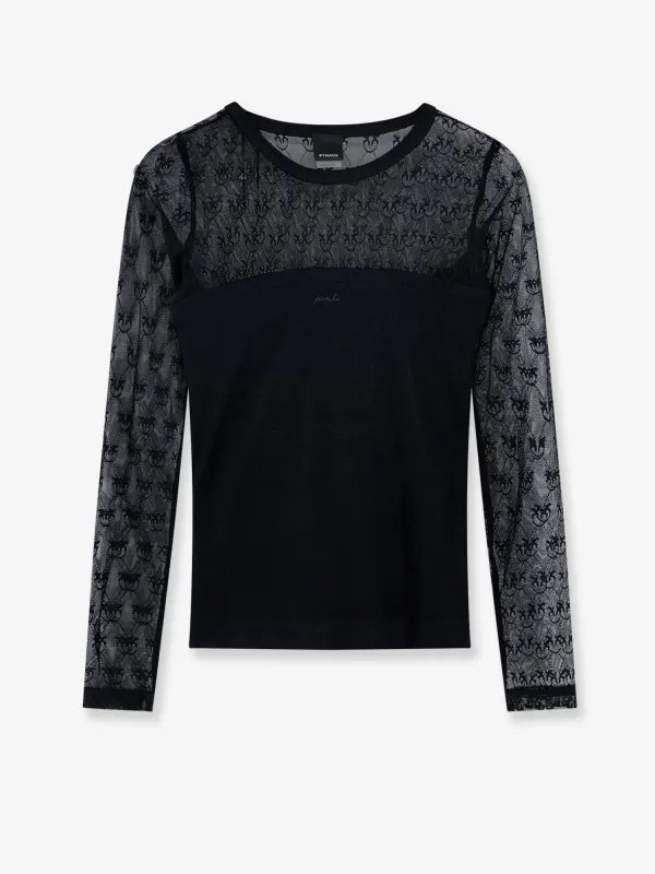 Sweater Love Birds Black made by Pinko