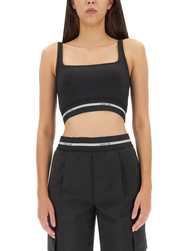 Crop Top with Logo made by Helmut Lang