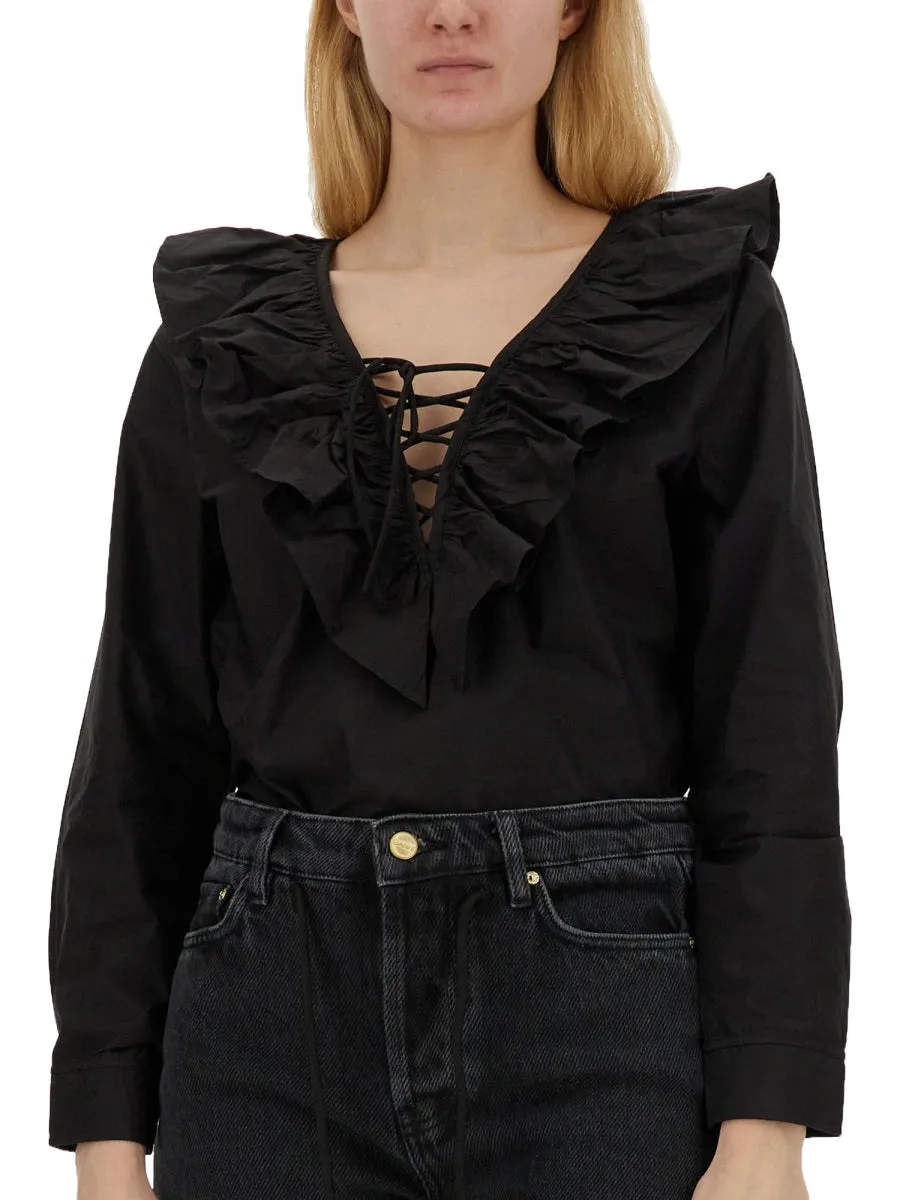 Blouse with Ruffles sold by Lord & Taylor product image thumbnail 3