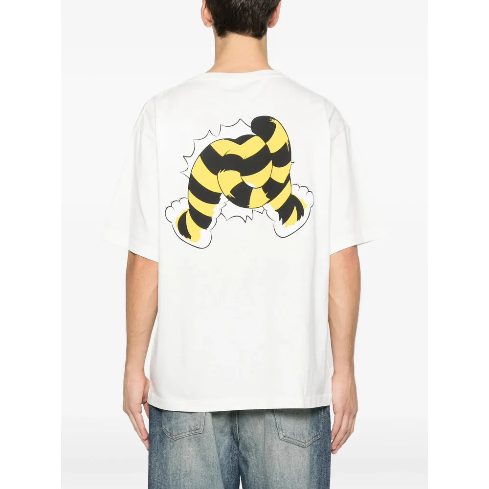 White Tiger Print Crew Neck T-Shirt sold by Lord & Taylor product image thumbnail 3