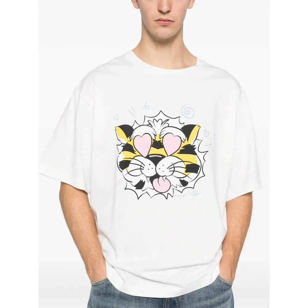 White Tiger Print Crew Neck T-Shirt sold by Lord & Taylor product image thumbnail 2