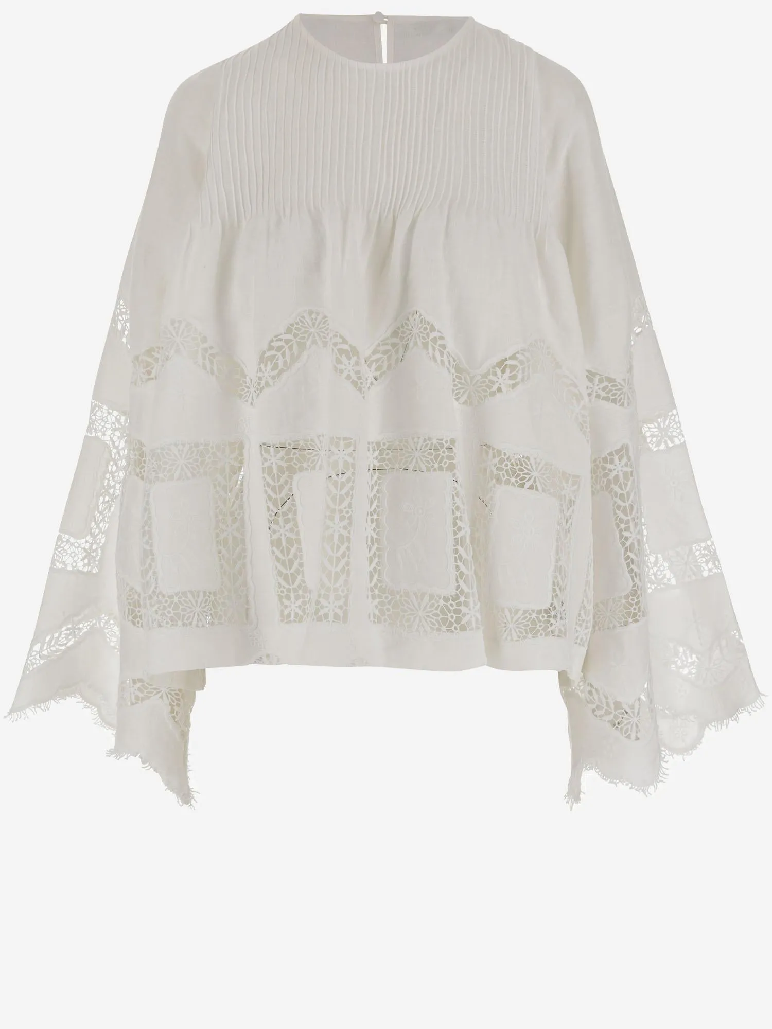 Linen Top with Embroidery sold by Lord & Taylor