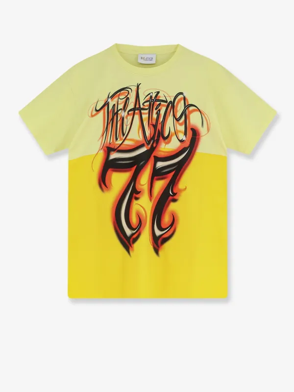 Cotton T-shirt Yellow made by The Attico