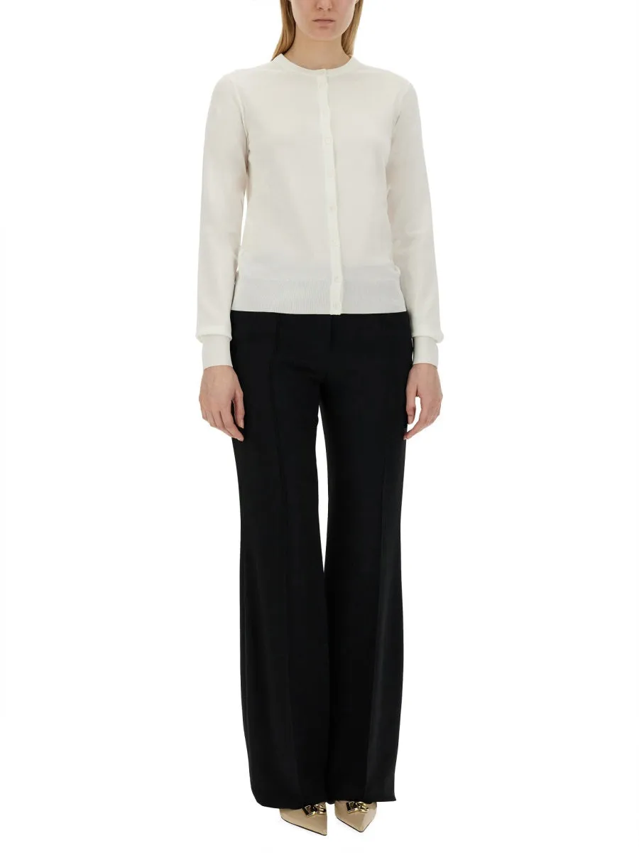 Cardigan with Lace Inlays, White sold by Lord & Taylor product image thumbnail 4