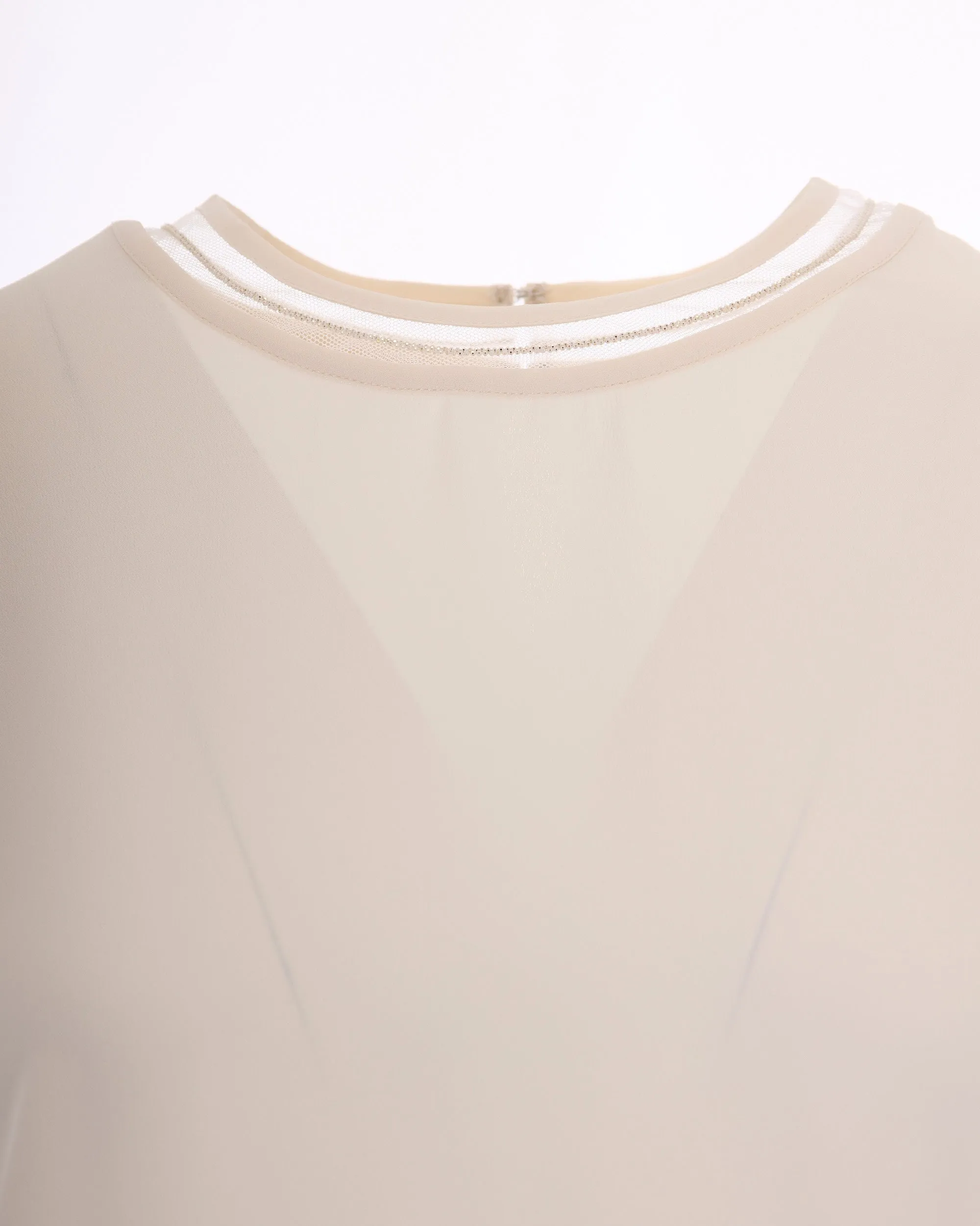 Blouse Crepe de Chine Silk-Blend Butter sold by Lord & Taylor product image thumbnail 3
