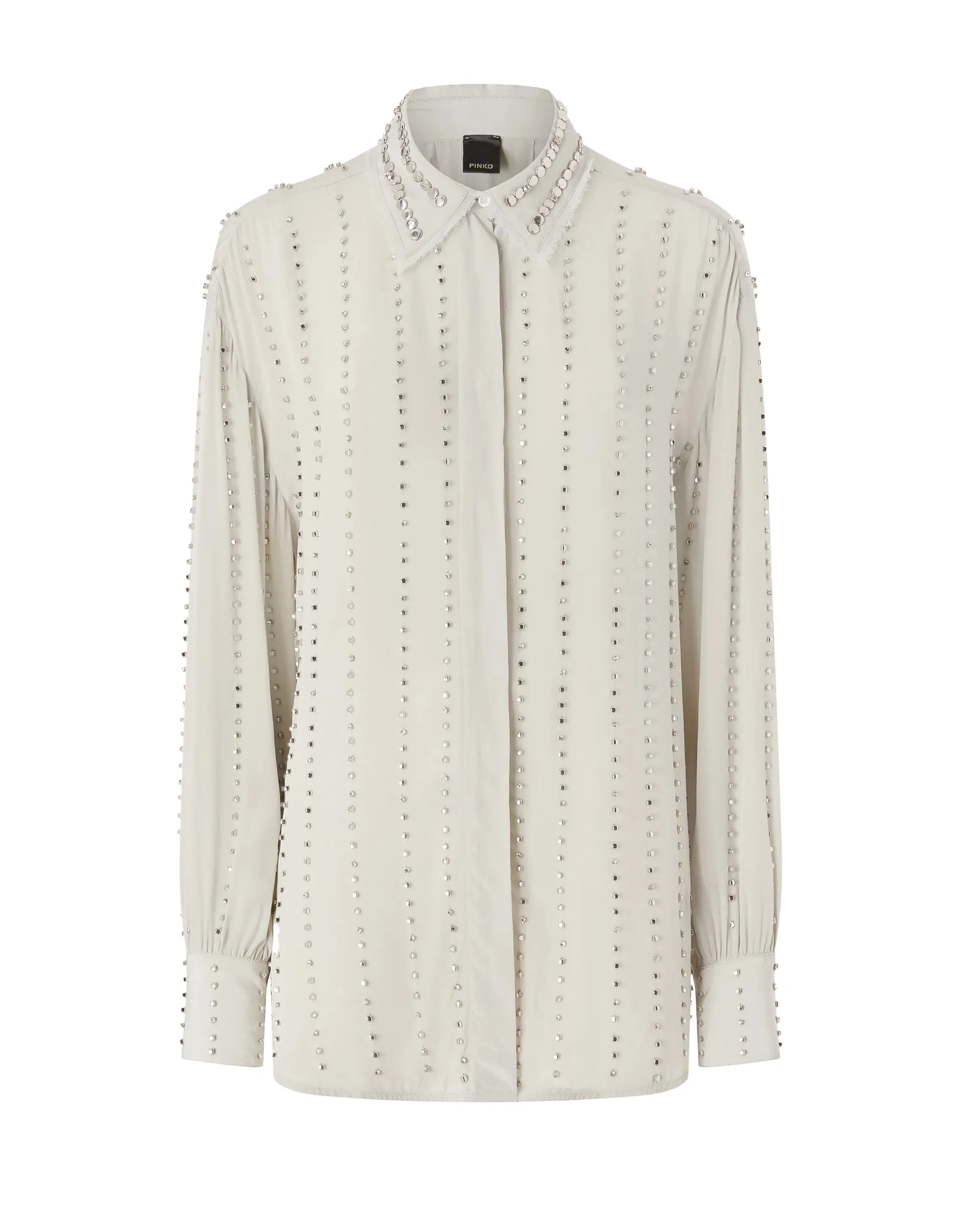 Long Viscose Shirt Dove Grey sold by Lord & Taylor