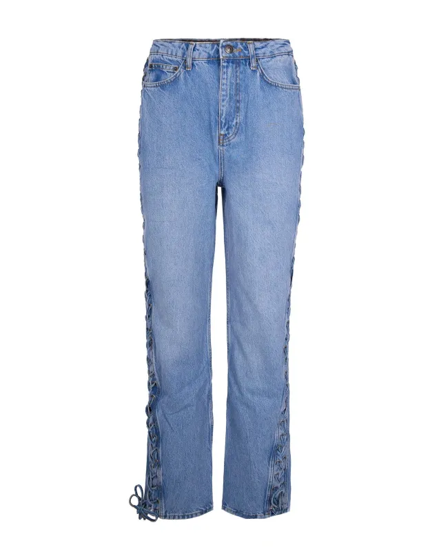 Jeans Twisted Lacing Hydrangea made by ROTATE Birger Christensen