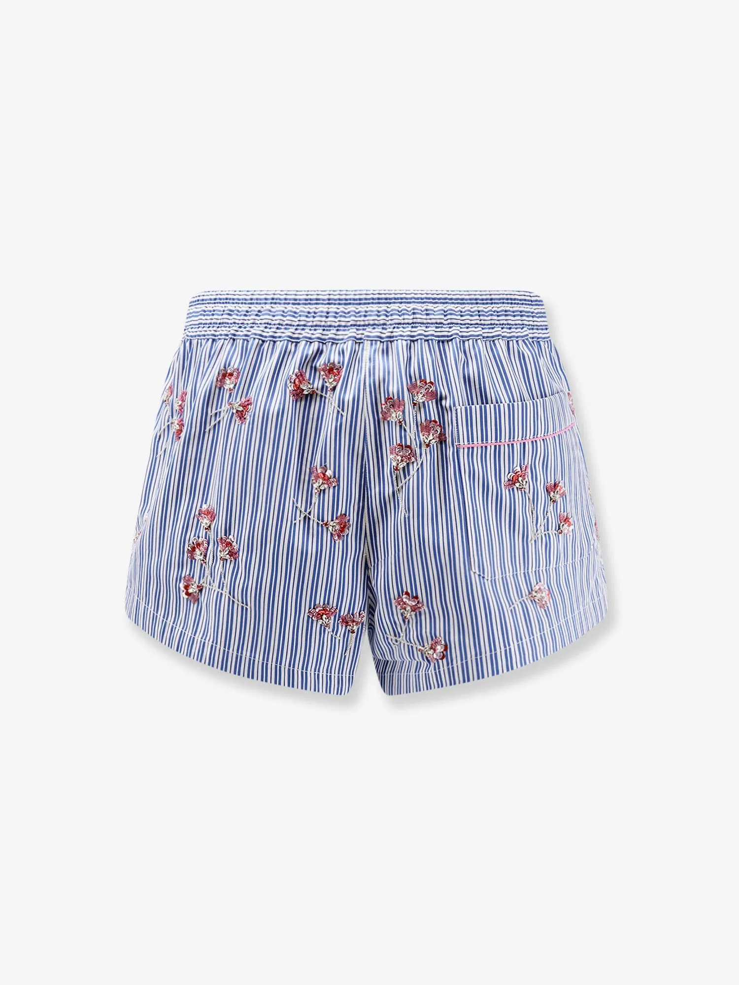 Cotton Shorts Crystal Flower Print Blue sold by Lord & Taylor product image thumbnail 2