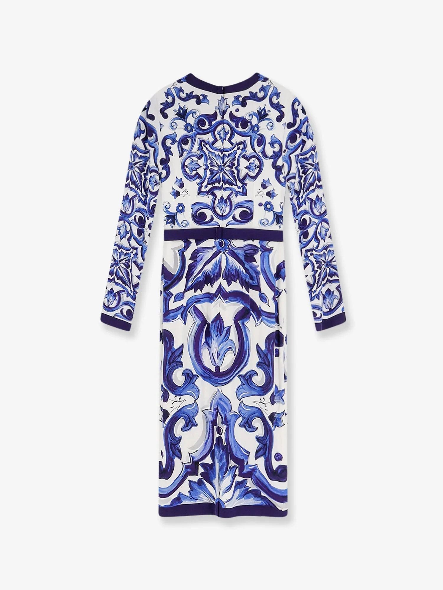 Silk-Blend Dress Maiolica Print Blue sold by Lord & Taylor product image thumbnail 2