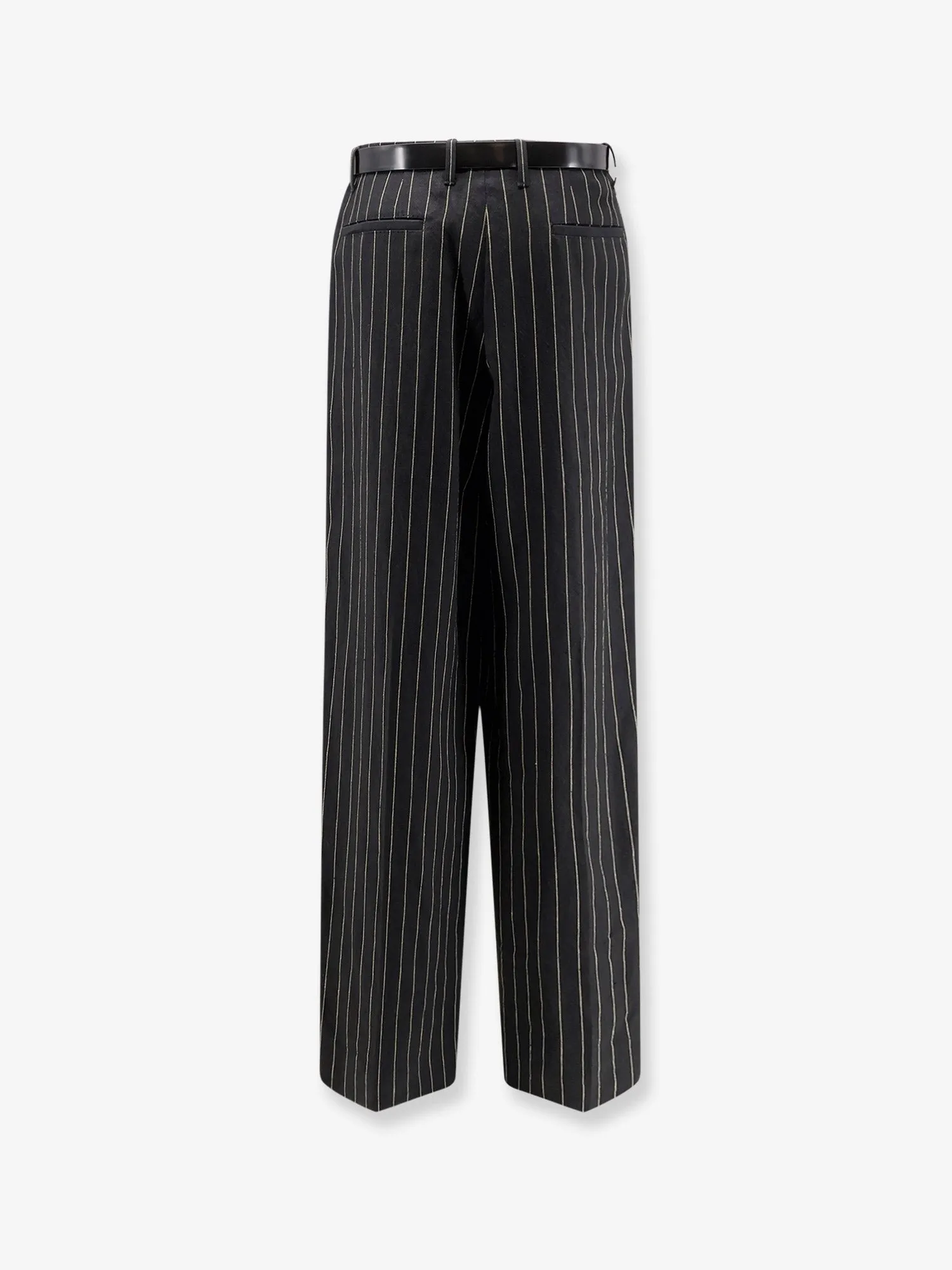 Trousers Wool-Linen Pinstripe Black sold by Lord & Taylor product image thumbnail 2