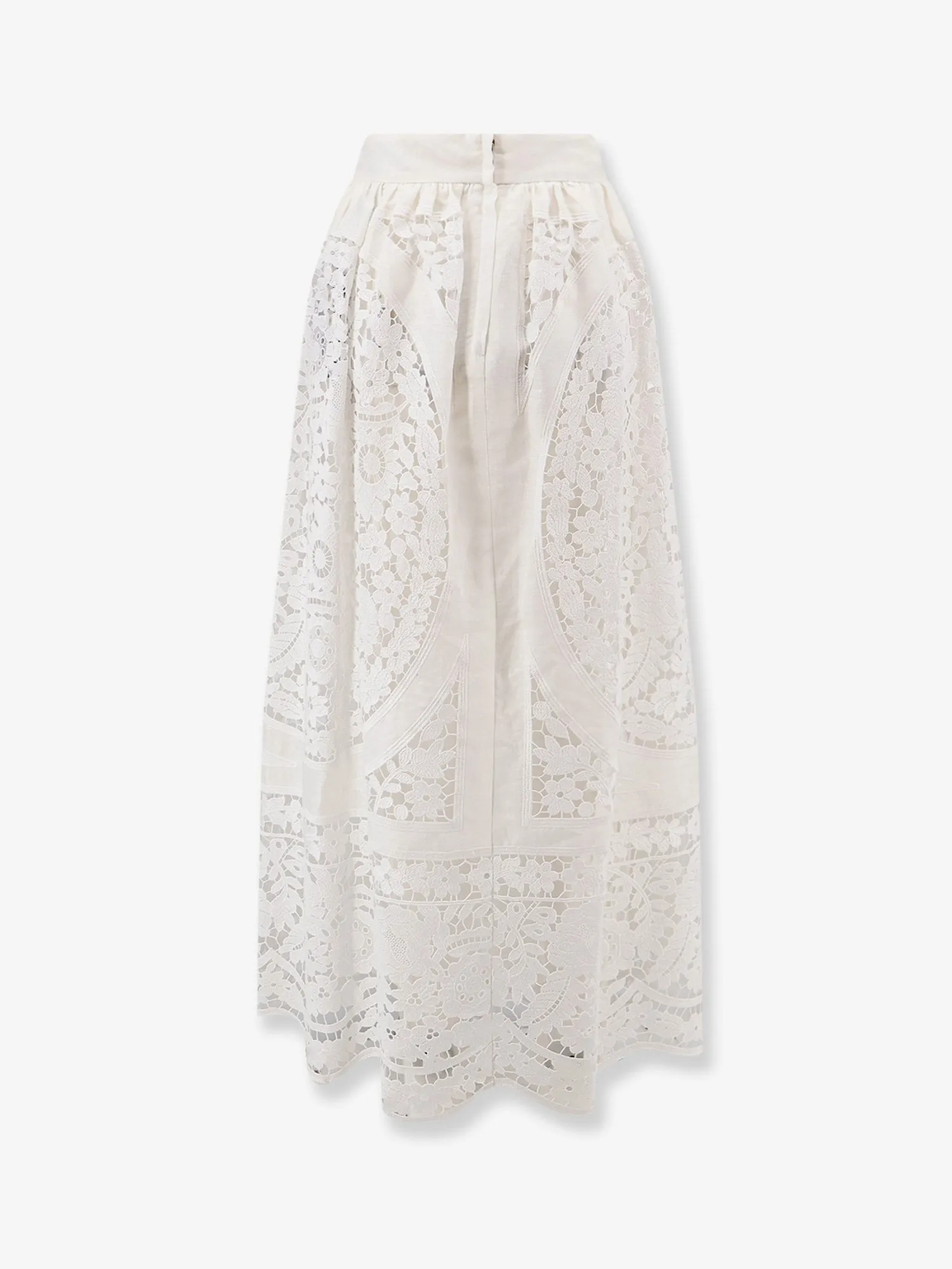 Skirt in Linen and Cotton with Lace Embroidery sold by Lord & Taylor product image thumbnail 2